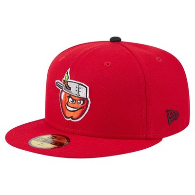 Men's-New Era  Red Fort Wayne TinCaps Authentic Collection 59FIFTY Fitted Hat