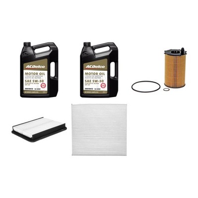 ACDelco 10-9290 5W-30 Syn Blend / Air Oil Cabin Filters PF626G CF3316 A3650C