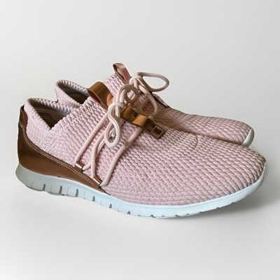 Cole Haan B Zero grand Quilted Lace Up Sneakers Women s Size 9 Blush Pink