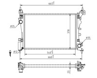 Hart 607 839 KüHler, MotorküHlung FüR Fiat