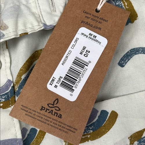 Camicia Prana L nuova misto cotone biologico slim fit manica corta con bottoni - Foto 3 di 11