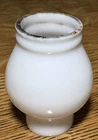 Antique Milk Glass Shade Little Beauty Night Kerosene Small Mini 3/4” Size Lamp