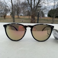 Foster Grant ACTIVE 46580FGX011 Mirrored Black Tortoise Round Sunglasses