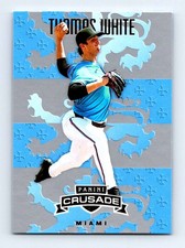 #123 2025 Panini Crusade SILVER  Thomas White Miami Marlins