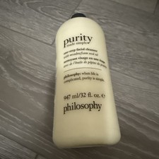Philosophy Purity Made Simple One Step Facial Cleanser 32 fl. oz.  NO PUMP   NEW