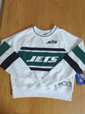 NFL New Your Jets Women's Crew Neck Sweater Small S New NWT Embroidery 
