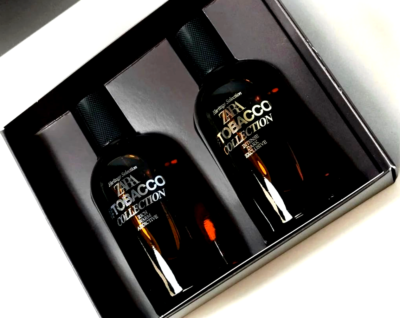 Zara TOBACCO Rich Warm Addictive + Intense Dark Set Eau Toilette Men 3.4oz  100ml