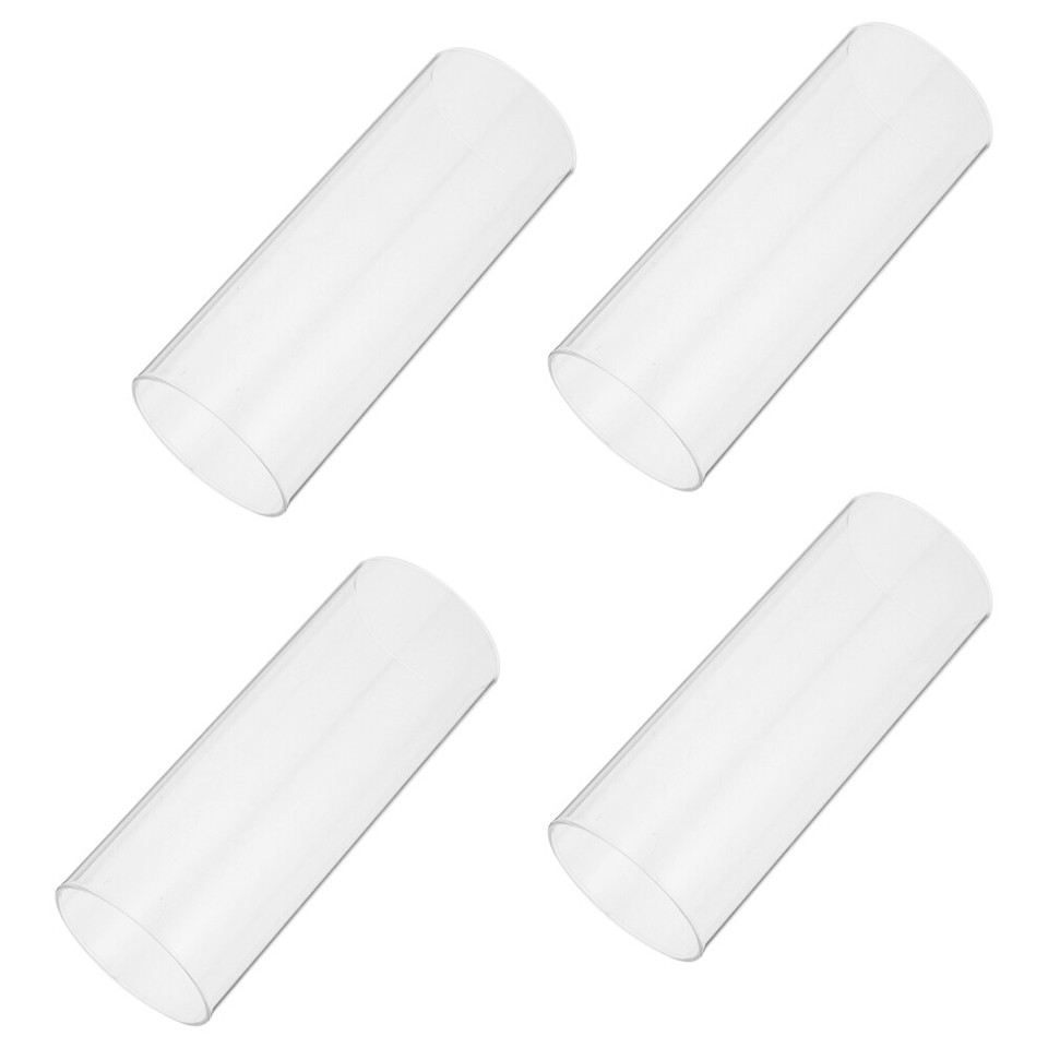 4 Pcs Glass Candle Cylinders White Lamp Shade Sleeves Covers eBay