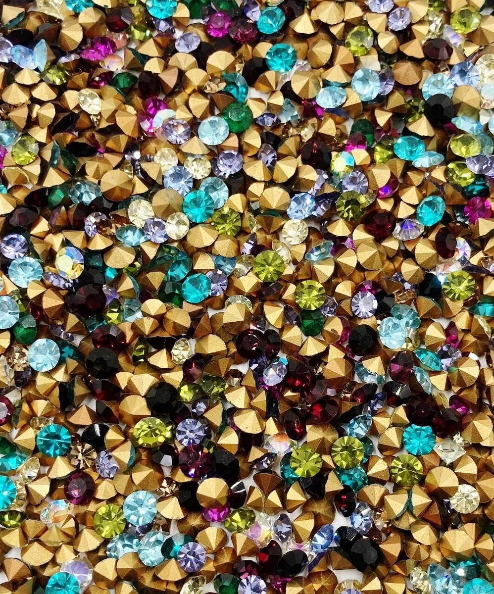 50 Strass Preciosa Vintage Da 5 Mm A 6 Mm - Riparazione Gioielli - Foto 7