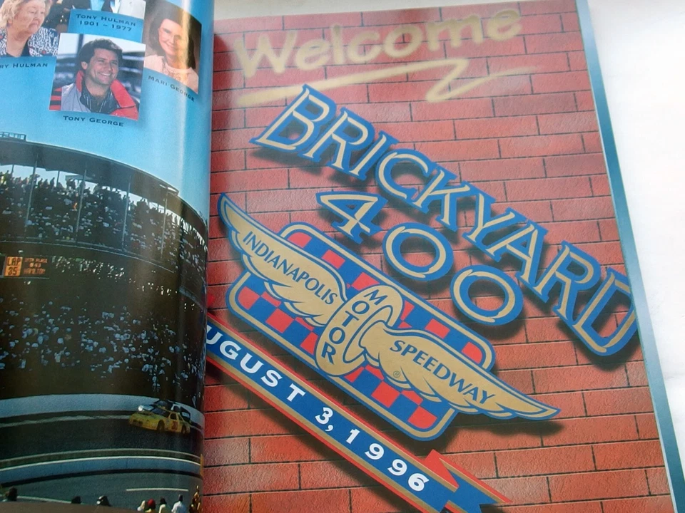 1996 Brickyard 400 Program Dale Jarrett  Jeff Gordon NASCAR Winston Cup Indy - Изображение 4 из 4