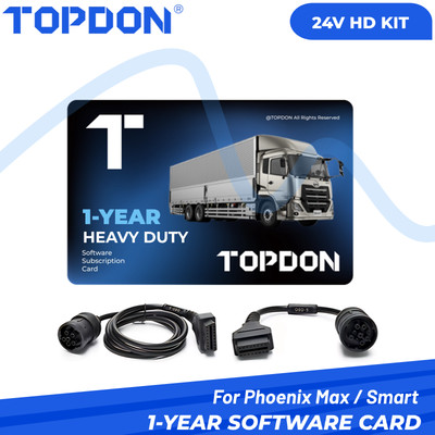 2025 TOPDON 24V HD Kit 1-YEAR Software Update Card Activation Phoenix Smart /Max