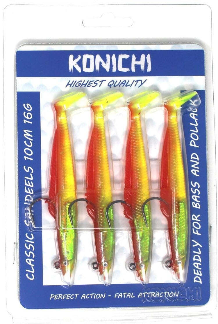 Konichi Classic Sand Eel Fishing Lures Various Colours and Sizes