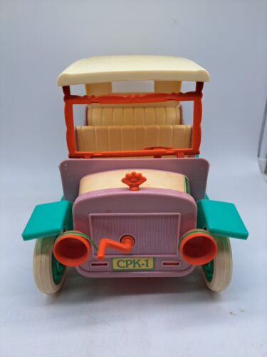 Vintage 1984 Cabbage Patch Kids Mini Dolls Coleco Musical Wind-Up Buggy - Picture 2 of 11
