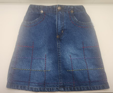 Mary Kate and Ashley Girls Embroidered Denim Skirt Sz 4t EUC