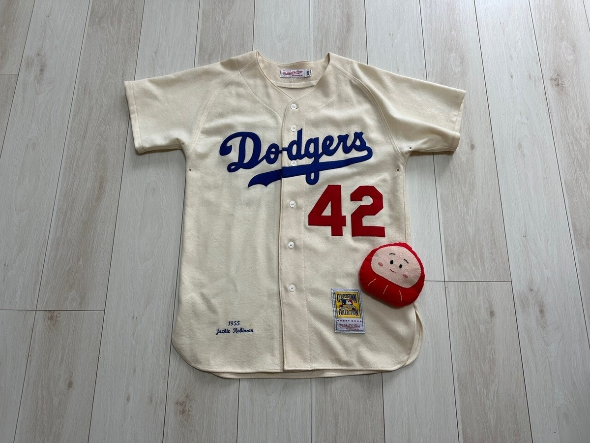 1955 Dodgers Jackie Robinson ユニフォーム　42 Jackie Robinson 1955 Brooklyn Dodgers Mitchell & Ness MLB