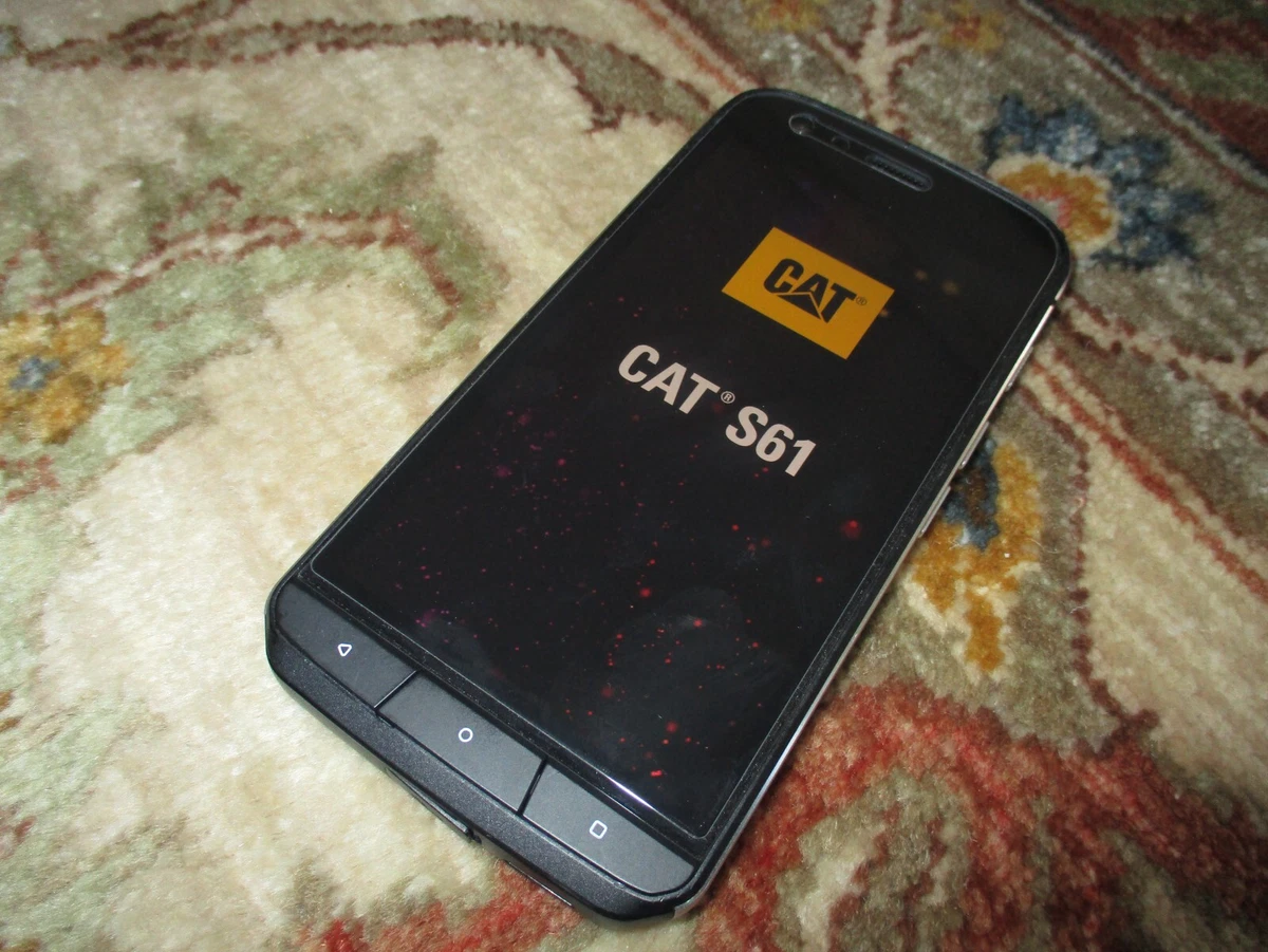 CAT CATERPILLAR S61 Rugged Cell Phone Black Unlocked w/FLIR Camera