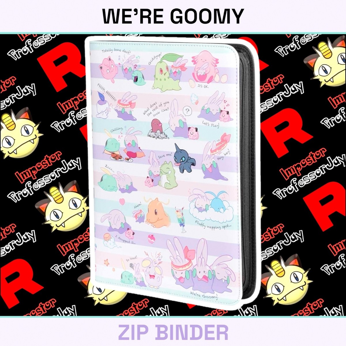POKEMON CENTER 151 🔥 WE'RE GOOMY ZIP BINDER SEALED ALBUM CARD