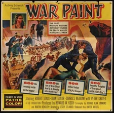 WAR PAINT (1953) 20925 Movie Poster  Robert Stack  Joan Taylor  Keith Larsen  Pe
