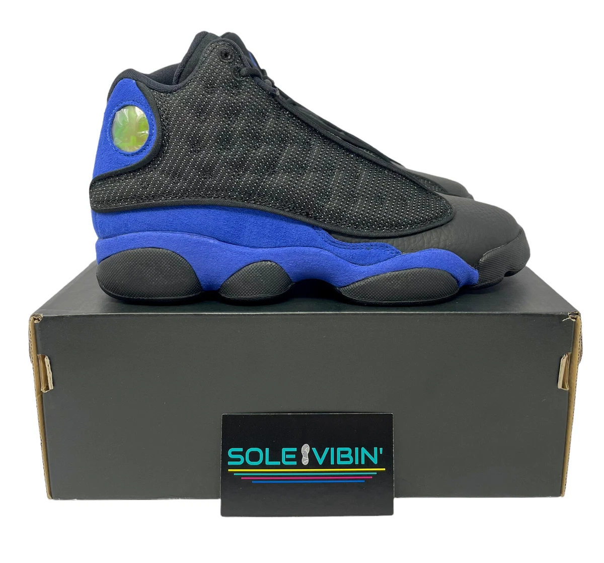 Air Jordan 13 Retro Black Hyper Royal Blue GS Sizes - Brand New!