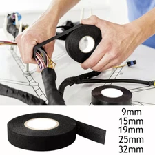 1 Rolls Cloth Tape Black For Car Auto 19mm × 15m Adhesive Looms Wire Harness