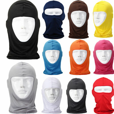 Summer Cycling Ski Full Face Mask Neck Gaiter Windproof Balaclava Hood Liner Hat