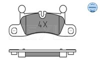 Meyle 025 247 2116 Brake Pad Set, Disc Brake For Porsche VW