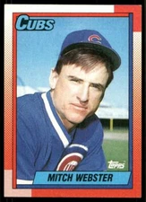 1990 Topps #502 Mitch Webster