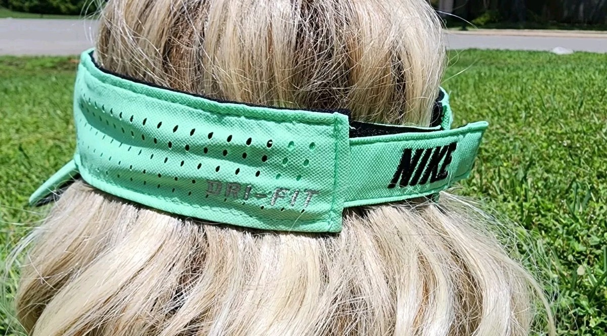 neon green nike visor