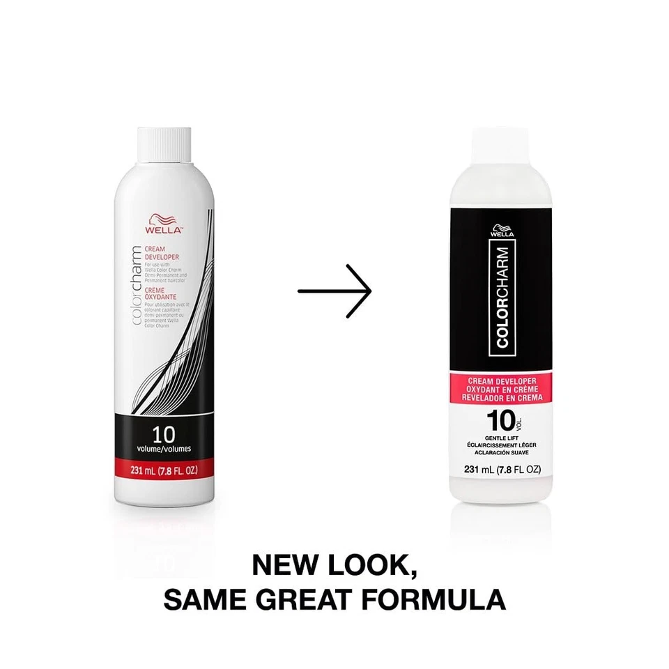 WELLA Color Charm 10 Vol Cream Developer, para una mezcla óptima de grises y ricos, Mu Foto 3 de 4