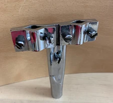 SONOR 60s Vtg Double Rack Tom Post Splitter Mount Holder Drum Part Short 3/4-in.