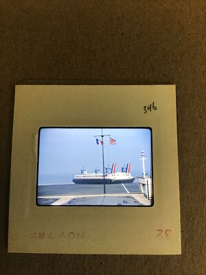 35mm SLIDE - 1978 ENGLAND Hovercraft SEASPEED FERRY Princess Anne MM3.#2.346