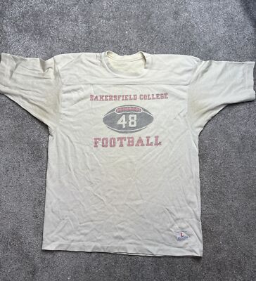 VTG 60s 70s Champion Bakersfield College Football Jersey Shirt Men 