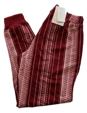 Lularoe Boho Stripes Small Jax Joggers Drawstring Lace Look Striped NEW!