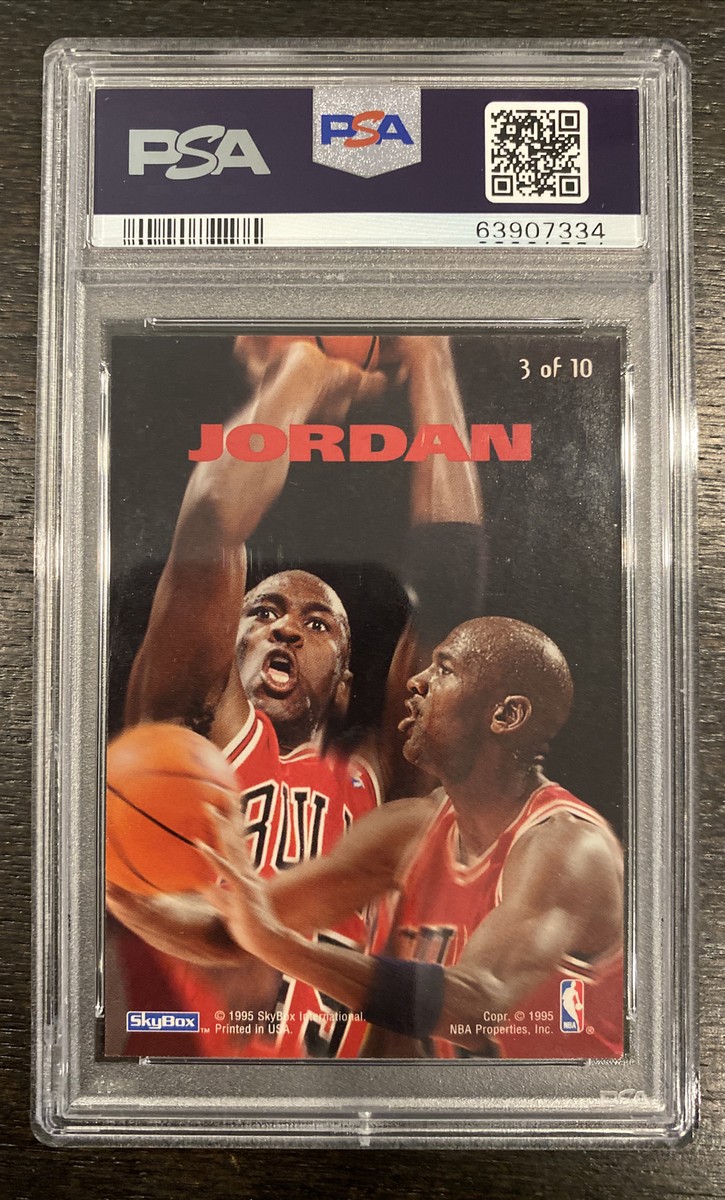 1994-95 Michael Jordan Skybox Emotion Ntense N-tense PSA 9 Mint #3