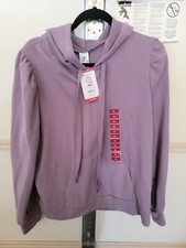 Member's Mark Ladies Pullover Puff Sleeve Hoodie with Kangaroo Pocket XL