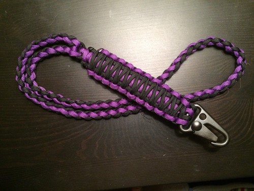 UNO (1) Paracord Lanyard FOB 550 Cord USA Custom Colors! TJPARACORD + HK GANCHO - Imagen 8 de 10
