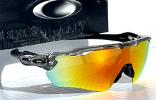 NEW Oakley RADAR EV PATH Grey Smoke POLARIZED Galaxy Ruby Sunglass 9208