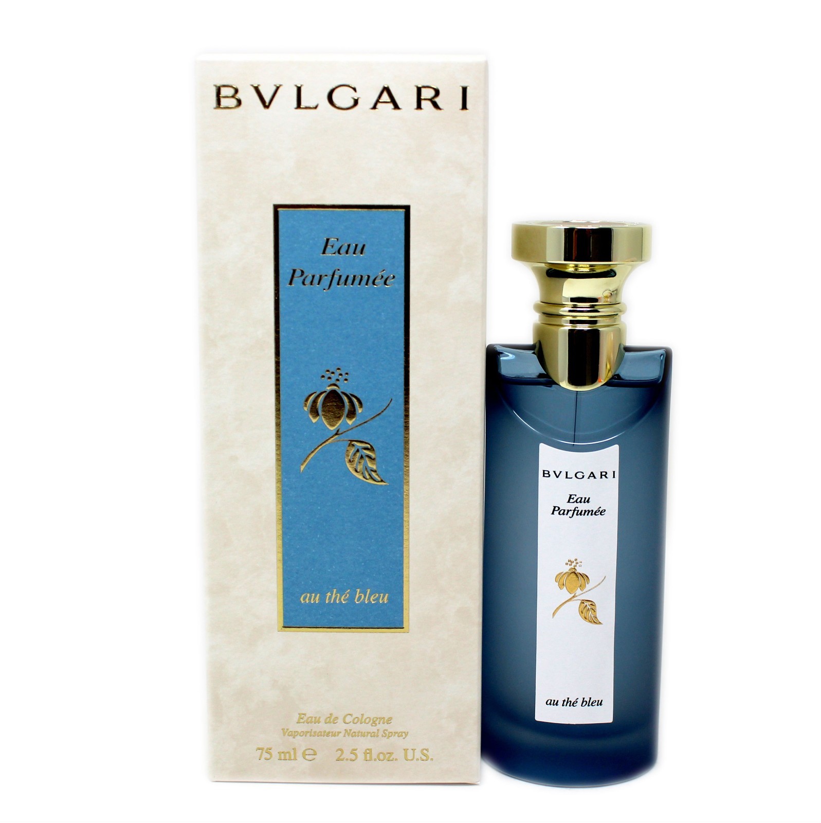 BVLGARI EAU PARFUMEE AU THE BLEU EAU DE COLOGNE NATURAL SPRAY 75ML NIB-BV47350 37790₽