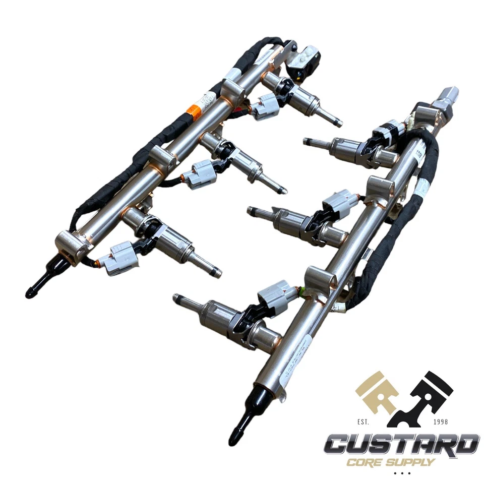 Ford 3.5L 3.5 Turbo EcoBoost Fuel Injector Rail Assembly & Injector 6 Set - Image 3 of 4