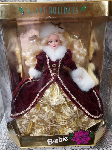 1996 Holiday Barbie Mattel Special Edition Happy Holidays Doll