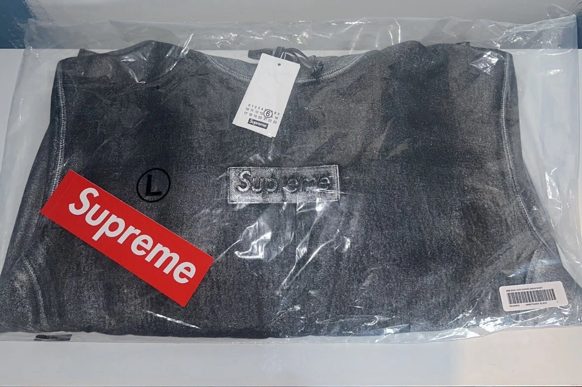 Sweat à capuche Supreme MM6 Maison Margiela Foil Box Logo   NEUF   SCELLÉ ✅