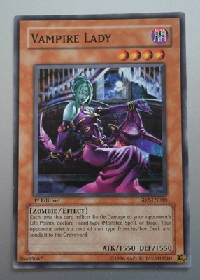 YuGiOh Vampire Lady SD2-EN010 - 1st Edition Yugioh TCG Card | eBay