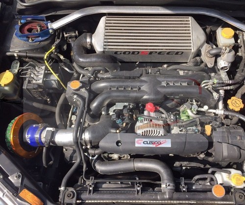 Rev9 Fit Subaru WRX 08-14 GE GH GR GV EJ25 Silicone Turbo Inlet Intake Hose Blue - Picture 5 of 6
