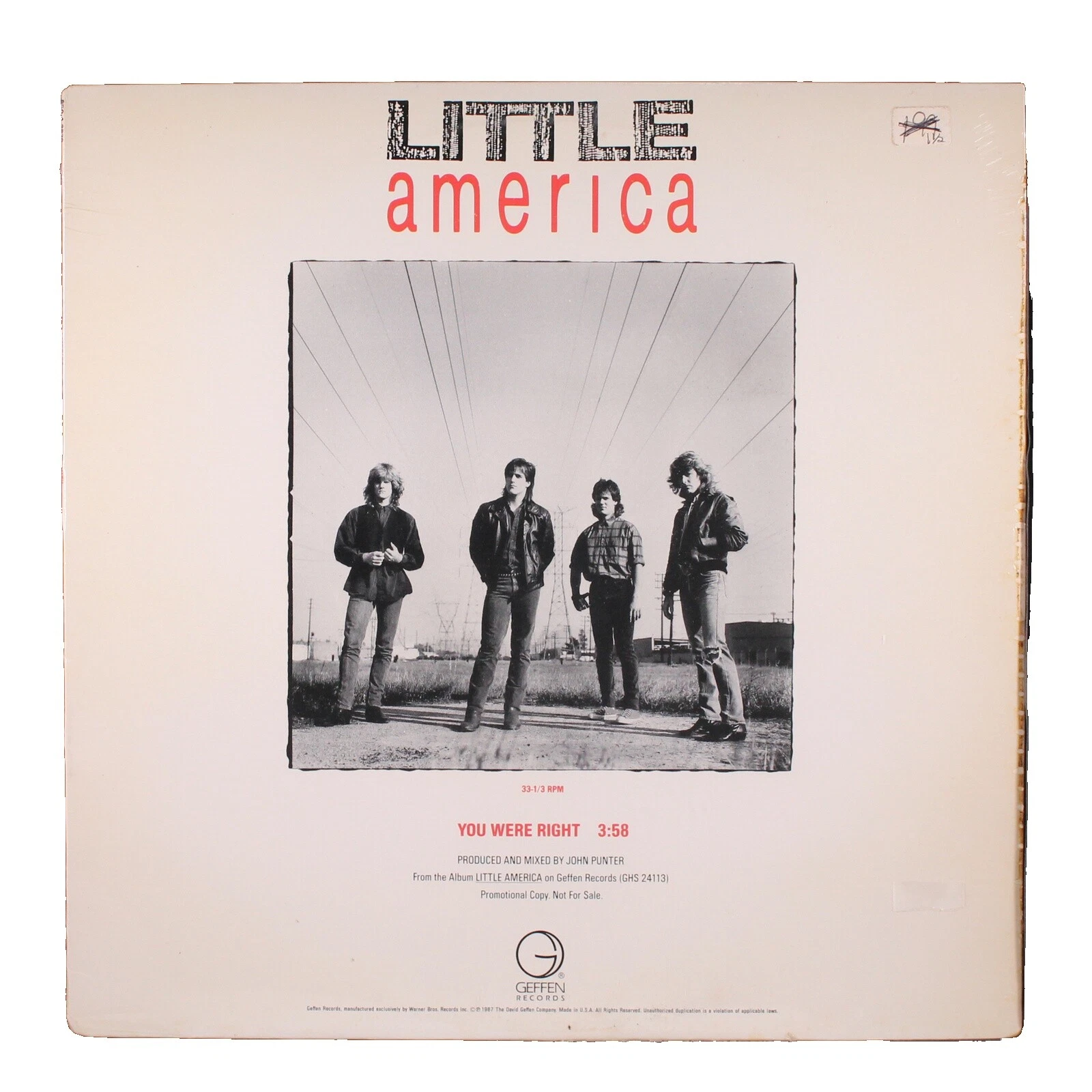 America Rock Single Discos de vinil