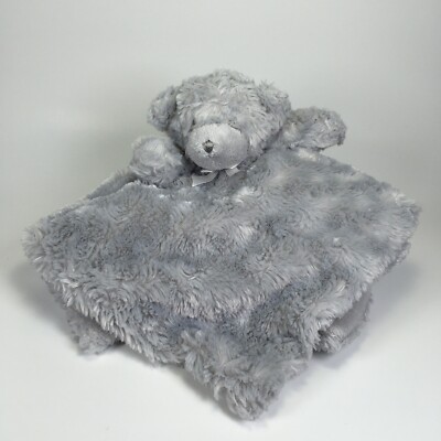 Blankets And Beyond Lovey Security Blanket Gray Bear Plush