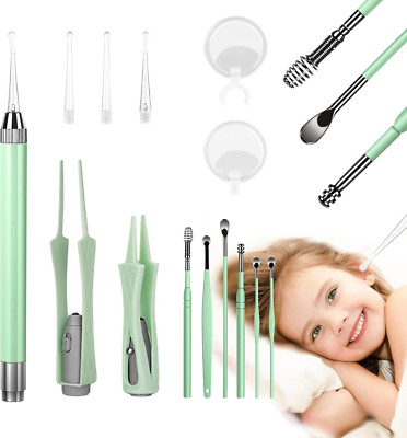 15 Pack Ear Wax Removal Tool Kit with Light - LED Ear Cleaning Kit