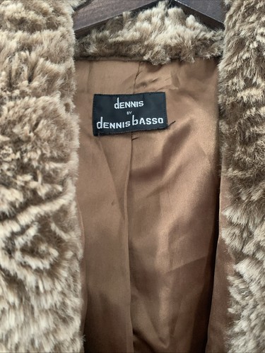 dennis basso faux fur coat Size 12/14 - Picture 2 of 11