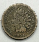 1859 1C Indian Cent AG - 24528