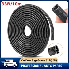 33ft U-Shape Car Door Edge Guard Molding Trim Rubber Edge Strip Seal Protector