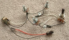 Solderless EZ-INSTALL Wiring KIT Les Paul Metallica Guitar emg SILVER 3-Way NEW*